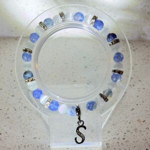 Handmade Crystal Initial Bracelet – A Touch of Elegance